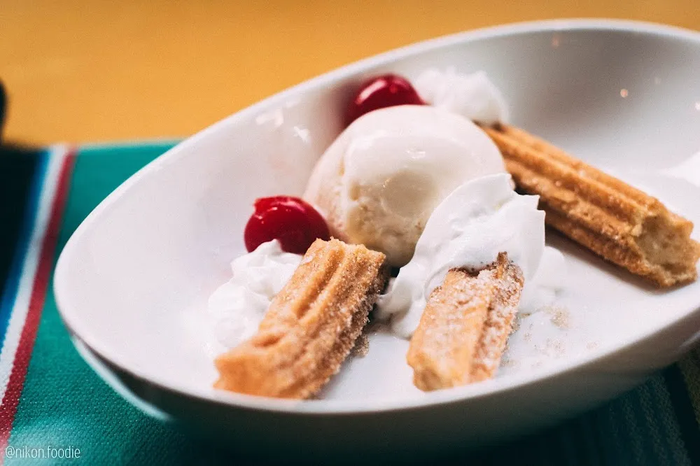 Churros with Ice Cream