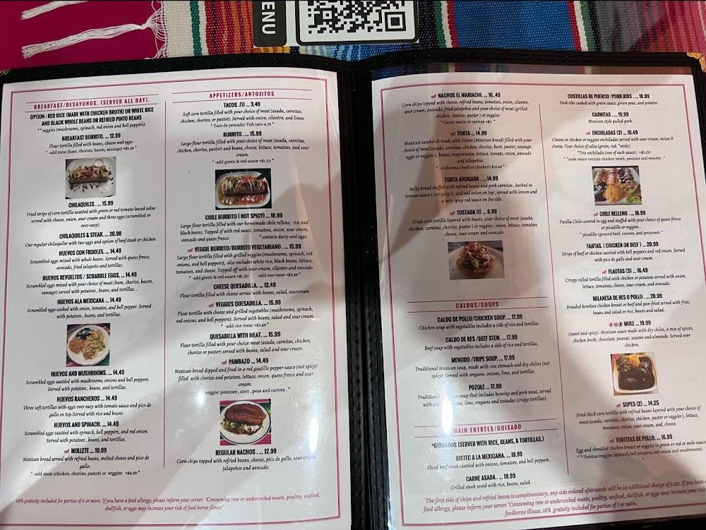 Casa del Mariachi . Menu image 3